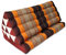 Kapok Thaikissen, Yogakissen, Massagekissen, Kopfkissen, Tantrakissen, Sitzkissen - Braun/Orange (Kissen mit Einer Auflage XXL 79x39x46 (81116))