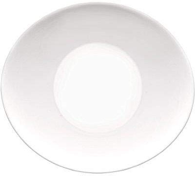 Oval Shaped Prometeo Side/Dessert Plates in Brilliant White (6 Pieces)