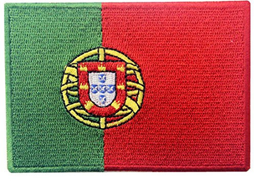 Portugal Flagge Bestickter Portugiesisch Aufnäher zum Aufbügeln/Annähen