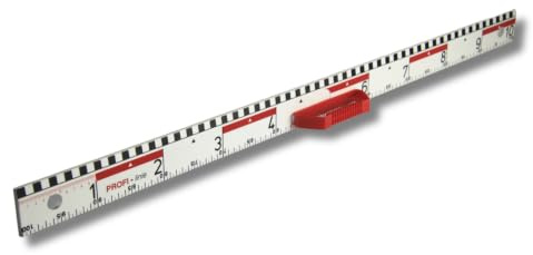 WISSNER® RE-Plastic Profi Dezi- und Zentimeterlineal (100cm)