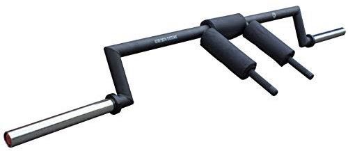 Strength Shop Riot Olympia-Safety Squat Bar - natürlich geformte Griffstücke - 2.26m Heavy Duty 22kg OSSB Langhantel mit Nackenpolster - Kniebeugen - Rated to 350kg