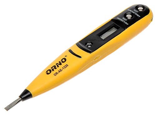 Orno OR-AE-1320 Spannungsprüfer mit LCD-Display Universalprüfgerät 12-250V AC/DC
