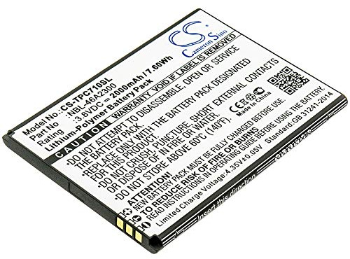 TCTK Akku 2000mAh Kompatibel mit [Neffos] C7a, TP705A, für [TP-Link] Neffos C7a, TP705A Ersetzt NBL-46A2300