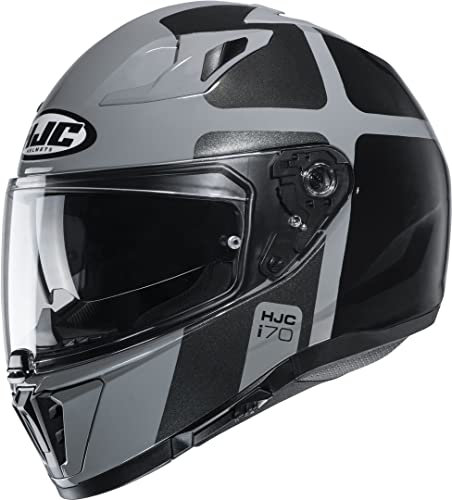 Motorradhelm HJC i70 PRIKA MC5, Schwarz/Grau, L