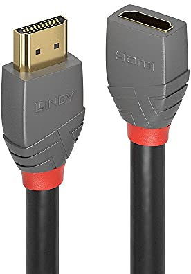 LINDY 36477 2m HDMI Verlängerungskabel, Anthra Line