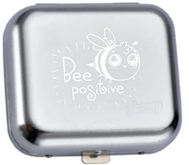 Geschenke-Macher Taschenaschenbecher graviert mit süßen Tiermotiven (Bee positiv)