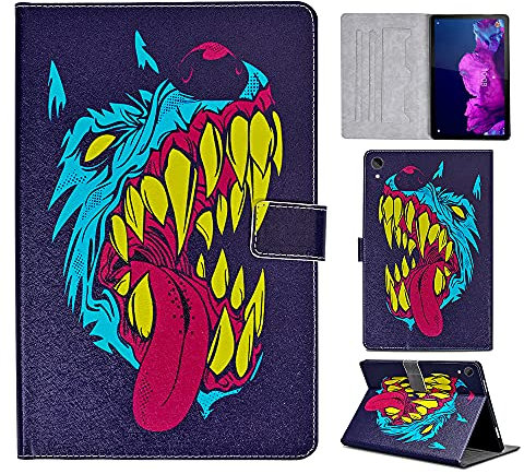 Succtopy Case for Lenovo Tab P11 11 Inch 2020, PU Leather Folio Flip Standing Tablet Lenovo P11 Case, Lightweight Magnetic Card Slot Lenovo Tab P11 TB-J606F/ TB-J606X Case, Color wolf