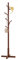 DFANCE Support sur Pieds en Forme d'arbre Porte Manteau en Bois,Porte Manteaux avec 8 Crochets,Montage Facile,Portant pour Manteaux et Chapeaux pour entrée Salon,Walnut Color