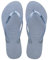 Havaianas Damen Slim Logo Metallic Flipflop, Ashley Blue, 39-40