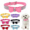 Hundehalsband Kleine Hunde Mit Fliege, Schleife Halsband Welpe Mit Strass Perlen Glitzer Kristall Steine MäDchen Halsband Katze HüNdin Strasssteinen,Rosa M
