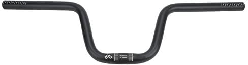 Bike Swallow Handlebar, 580mm / 22.8in Length, 25.4mm Aluminum Alloy Bike Riser Handlebar for Brompton Black, Black(Lift 160mm / 6.3in)Bicycles and spare parts