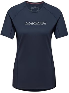 Mammut Selun FL T-Shirt Logo Women | Outdoor Sportoberteil für Damen, Atmungsaktiv, Kurzarm | Marine, S