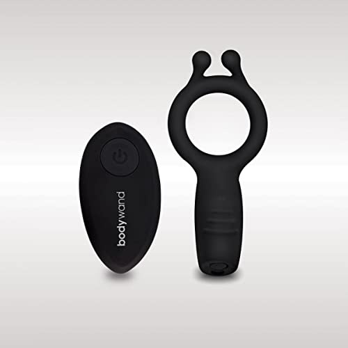 Bodywand Date Night Vibrating Couples Cock Ring with Remote - Black, Intense Vibrations and Remote Control