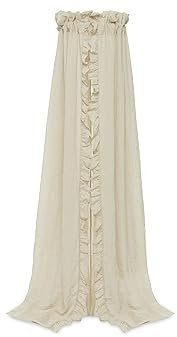 Jollein Ciel de lit Vintage Ruffle Nougat - Hauteur 155 cm - Baldaquin pour Chambre d'enfant - Beige