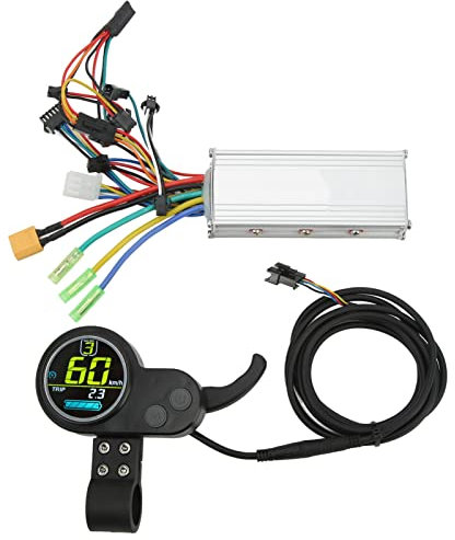 Kit Controller Brushless, Controller Motore Elettrico 48V 60V 500W con Display LCD, Kit Controller velocità Bici Elettrica Scooter Elettrico