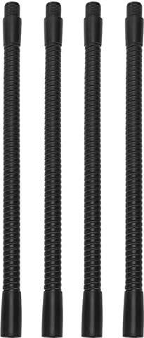 Zerodis Schwanenhals-Lampenrohr, 4 Stück, Langlebig, Verstellbar, Universell, Bruchsicher, Flexibles Lampenrohr für Beleuchtungsarmaturen (20 cm)