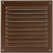 Vent Systems 25 x 25 cm – Braun – Metall-Lüftungsabdeckung – quadratische Lüftungsschlitze – Gitterabdeckung – integrierter Insektenschutz – HVAC Lüftungsschlitze für Badezimmer, Heimbüro, Küche