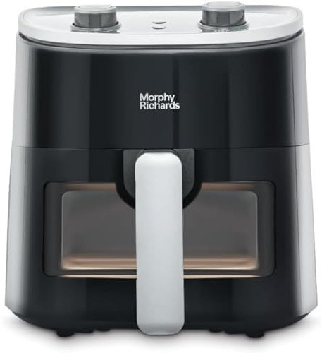 Morphy Richards 3.5L Manual Air Fryer, Digital Temperature Control, Non Stick Technology, Overheat Protection, 480007 , Black