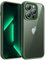 JETech Case for iPhone 13 Pro 6.1-Inch, Shockproof Phone Bumper Cover, Solid Color Matte TPU Frame, Anti-Scratch Clear Back (Alpine Green)