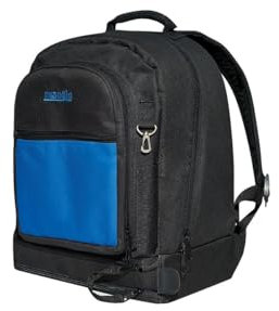 AUSONIA - Zaino Backpack porta utensili da cantiere per attrezzi multitasche professionale 40x32x20 cM