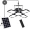 Solarlampen für Innen & Außen, 176 LED Solar Bewegung Sensor Hängelampen & Pendelleuchten 5 Modi Hängend mit Fernbedienung, IP65 Wasserdicht Solar Pendelleuchte für Garten Balkon Pavillon Garage