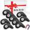 Golf Iron Headcovers Synthetic Leather Magnetic Closure 10 Pcs,Golf Club Head Covers Double Side Number Fit All Brands Available Set for Sport Outdoor (Black)