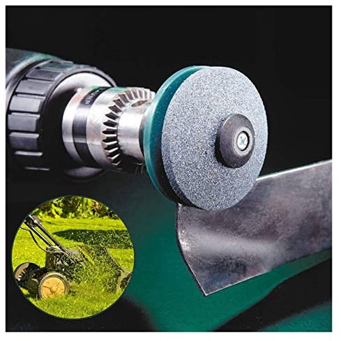 Heckenschere, Grasschneider, Heckenschere, 50 mm schnelle Rasenmäher-Schärfgeräte, Rasenmäher-Messerschärfer, universelles Schleifen, Drehbohrer, Kerbe für Garten, Rasen