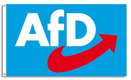 FlagShipper - AFD Flagge 150x90 cm Alternative für Deutschland AfD Partei Fanartikel Fahne Deutschland Flaggen Logo Landtagswahl Europawahl Bundestagswahl für Garten Demonstration NEU