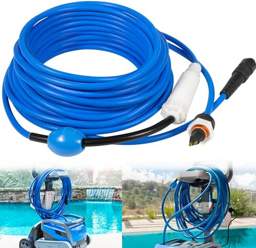 99958907-DIY Kabel und Drehgelenk 2 Draht für Dolphin Robotic Pool Cleaners Active 20, Advantage Ultra, Discovery, Explorer E30, Proteus DX4, Quantum, S200, T35, Triton PS 18M/60FT