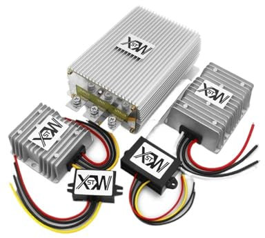 Convertidor de Potencia CC 36V 48v a 12V 1A a 60A Reductor 36 48 voltios a 12 voltios regulador Transformador de Voltaje(7A ABS Plastic)