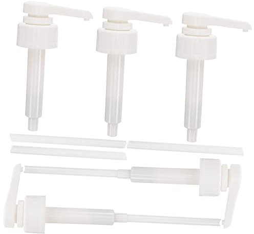 Cabilock Pompe à Sirop Pour Bouteille 10cc Plastique Distributeur à Pompe Polyvalente Pour Shampoing Soin Et Savonnette Usage Domestique Lot De 5