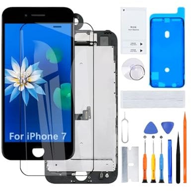 H&LYCYJ Display für iPhone 7 A1778 A1660 LCD Bildschirm Ersatz 3D Touch Full HD Touchscreen ID Digitizer Rahmen Montage,Waterproof Adhesive,Reparaturkits NEU
