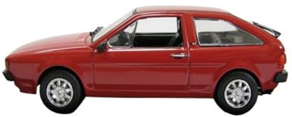 Mini Auto Spielzeug 1:43 Für VW Scirocco 1981 Legierung Automodell Unglaublich Detaillierte Simulation Mini Fahrzeugmodell Rot Wohnkultur
