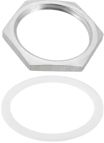QUARKZMAN Formstück aus Edelstahl 304 mit Sechskantmutter und Unterlegscheibe, Sechskantmutter NPT 1-1/2 Innengewinde für die Installation in der Sanitärtechnik, 2,17 Außendurchmesser