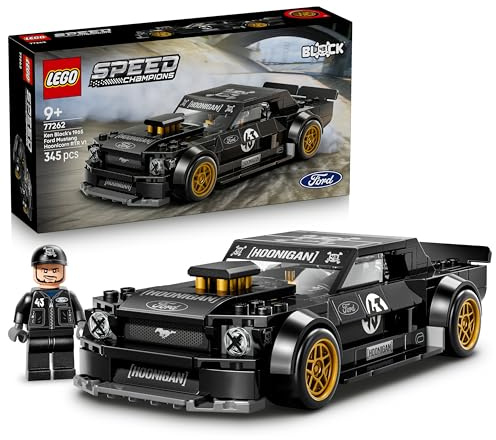LEGO Speed Champions Ken Blocks 1965 Ford Mustang Hoonicorn V1 - Muscle Car Spielzeug - Modellbau mit Minifigur zum Sammeln - Kinderzimmer Deko - Mint Geschenk für Jungen ab 9 Jahren und Fans - 77262