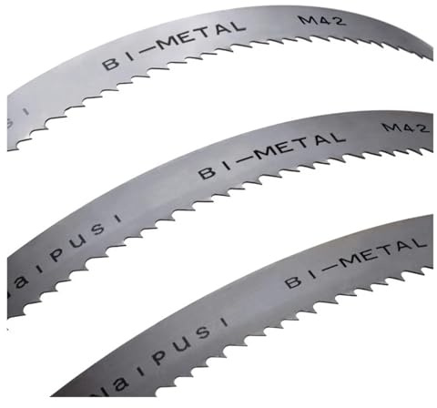 Nintens 1pc Band Saw Blade 2730/3010/2450/2908/3352/3505/3642/3810mm X 27mm X 0.9mm Bi-metal BandSaw For Cutting Metal 1X0.035(4 and 6 tpi,2730mm)