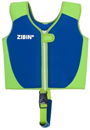 Generisch Gilet de natation d'été pour filles - Housse de protection contre l'eau pour les tout-petits de 2 à 10 ans - Idéal pour la piscine, la plage, la mer, les activités de plein air (bleu, 6 à 8