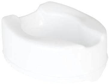 Homecraft Asiento de inodoro elevado Savanah sin tapa, soporte de asiento alargado y con cierre elevado para usuarios mayores, discapacitados y discapacitados, color blanco, 150 mm (6 pulgadas)