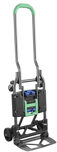 COSCO Chariot Charge 135kg Multi-Position Pliant Transport Diable (Vert)