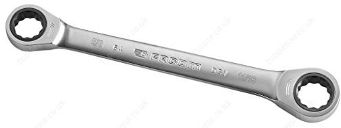 Facom 64.1/2X9/16 Straight Ratchet Ring Spanner 1/2X9/16AF