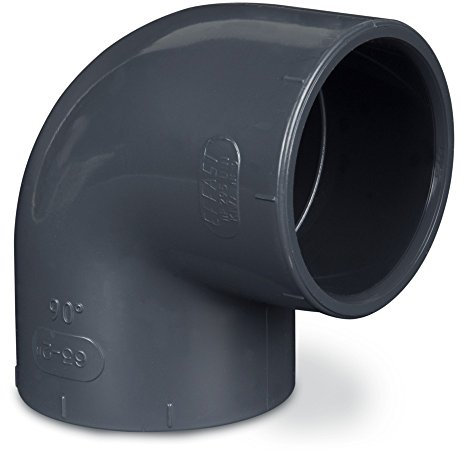 Schönheitsshop PVC Winkel 90 Grad Ø 32mm - 110 mm Verbindungsmuffe Fitting Koi Teich Filter Aquarium (PVC U/Größe mm, 110)