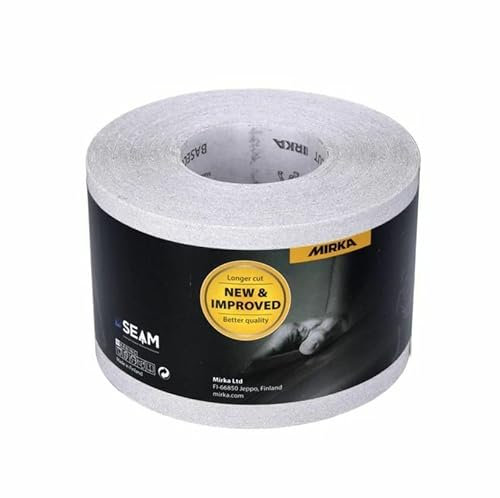 Mirka BASECUT Schleifpapier 115 mm x 50 m P120 Schleifrolle (2251100112N) Universal Schleifpapier