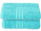 MAURAHOME - 2er Pack Badvorleger, Frottee Duschvorleger, 100% Baumwolle Badematte 50x70cm, Badteppich Türkis, Badvorleger rutschfest Waschbar, Badezimmerteppich, Schnelltrocknend Duschvorleger