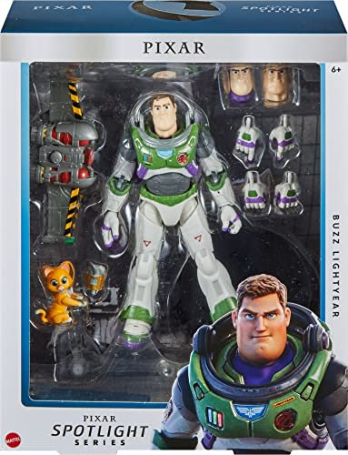 Disney Pixar Lightyear Pixar Spotlight Series Buzz Lightyear Sammelfigur aus der Serie Buzz Lightyear 17,8 cm, 32 Gelenke, 3 Ausdrücke, Sox, Jetpack ab 6 Jahren