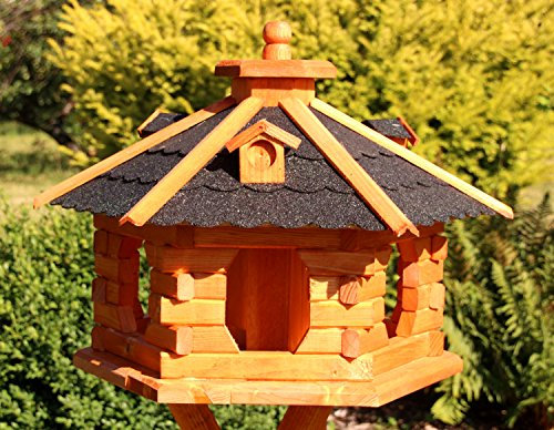 Vogelhaus mit Bitumenschindeln Typ 4 (XL schwarz)