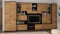 e-Meblast Wohnwand CYKLON - Schrankwand - Vitrinen - Hängeschrank - Wohnzimmer - Klassisches Design - Elegant Möbel - Wohnzimmerschränke - BxHxT 400x210x53-4 Schränke - TV-Lowboard - Anbauwand