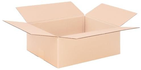 verpacking Faltkartons 395 x 295 x 140 mm Braun (Außenmaß 400 x 300 x 150 mm) KK 86 1-wellig Versandkarton für mittelgroße Waren DHL Paket DPD GLS Kartons (250 Stück)