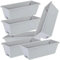 Jardinera De Plástico, Macetas Exterior Grandes Rectangulares，Macetero, Maceta Para Plantas Y Flores Rectangular Con Agujeros De Drenaje Y Bandeja Para Agua, Color Antracita ( Color : Gris claro , Siz