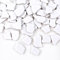 Carreaux de mosaïque irréguliers en céramique - 500 g - 2-4 cm - Pierres à faire soi-même - Artisanat - Loisirs - Art - Décoration murale de la maison (Blanc)