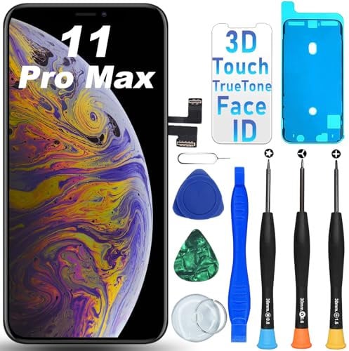 DIGI4U for iPhone 11 Pro Max Screen Replacement, 6.5 Inch 𝐑𝐞𝐭𝐢𝐧𝐚 Touchscreen for iPhone 11 Pro Max Display Digitizer Assembly, with Repair Tools Kit for iPhone 11 Pro Max LCD